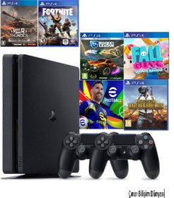 Resim Sony Ps4 1 Tb Slim Kasa 6 Oyunlu 2 Adet V2 Kol Teşhir Ürün 12 Ay Garanti 