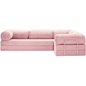 Resim MiniWood Legom Modüler Koltuk Takımı L Koltuk Takımı Sünger Yataklı Kanepe 