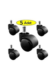 Resim OFİS KOLTUK TEKERLEĞİ PİMLİ (5 ADET) 