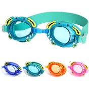 Resim Ruıhe Çocuk Sevimli Karikatür Su Geçirmez Buğu Önleyici Yüzme Gözlüğü Mavi Çok Renkli 