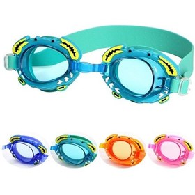 Resim Ruıhe Çocuk Sevimli Karikatür Su Geçirmez Buğu Önleyici Yüzme Gözlüğü Mavi Çok Renkli 