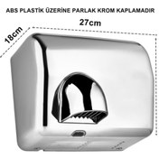 Resim Geseus Palex Fotoselli El Ve Yüz Kurutma Makinası 2500wat Abs Krom Kaplama 