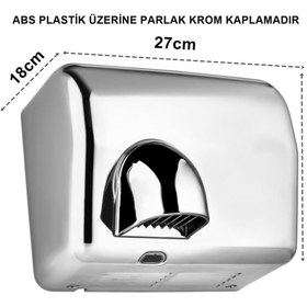 Resim Geseus Palex Fotoselli El Ve Yüz Kurutma Makinası 2500wat Abs Krom Kaplama 