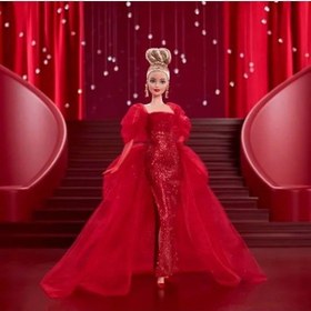 Resim Koleksiyonluk Barbie Bebeği, Işıltılı Elbise Ve Aksesuarlarla 
