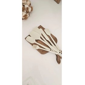 Resim Daimahome 6'lı Silikon Isıya Dayanıklı Krem Mutfak Seti 