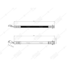 Resim SVAC 750120 Arka Sağ Fren Hortumu Grand Vitara II 2.4-3.2 06- 