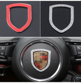 Resim Porsche Taşlı Direksiyon Logosu Kristal Porsche Stone Steering Wh 