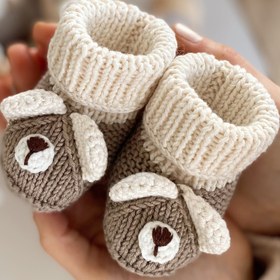 Resim Amigurumi Tulumlu Ayıcık Oyuncağım Bej - Patik 