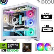 Resim Xaser Lexus X580 R7-7700 32 GB 1 TB M.2 NVMe SSD 8 GB RTX5060 Free Dos Masaüstü Oyuncu Bilgisayarı 