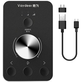 Resim Sones Vaydeer Jp2011 Usb Bilgisayar Ses Ayarı Kontrol Cihazı Masaüstü Multimedya Döner Düğme Tip-c Diğer 