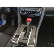 Resim Honda Civic Fc5 2016-2020 Vites Topuzu Üstü Kaplama - Kırmızı 