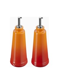Resim Le Creuset Seramik Şık Tasarım Yağlık Sirkelik Seti Sosluk Turuncu 
