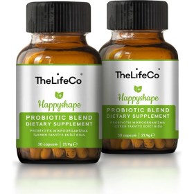Resim TheLifeCo Happyshape Probiyotik Mikroorganizma İçeren Takviye Edici Gıda x 2 30 Kapsül Vitamin ve Mineral 