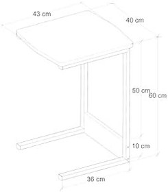 Resim Metal Ayaklı Laptop Sehpası Çalışma Masası Kahvaltı Masası Bilgisayar Masası 
