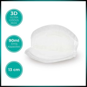 Resim Mamajoo 3D Disposable Göğüs Pedi Ultra Emici ve Ince, 3 x 32 Adet 