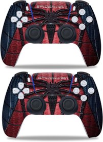 Resim InnaGeek - Protective Skin Sticker Vinyl for PS5 Controller Pack Spiderman 