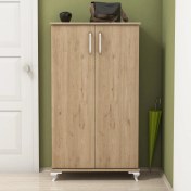 Resim Bimossa R7020 Ceviz Ayakkabılık Çok Amaçlı Raflı Düzenleyici Dolap 120 cm 