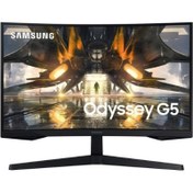 Resim Samsung Odyssey G5 LS27AG550EUXUF 27" 1 ms 2K Curved 165 Hz Oyuncu Monitörü Teşhir 