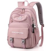 Resim Teltree Su Geçirmez Pembe Panda Desenli Bayan Okul Çantası, 17 İnç Laptop Taşıma, 28l Kapasite Çok Renkli 