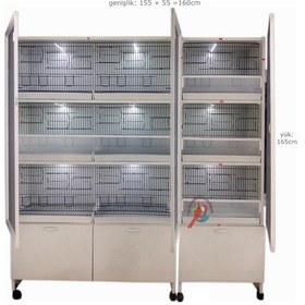 Resim İstanbul Kafes Model 9D Pvc Kuş Dolabı 