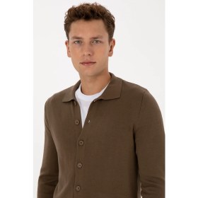 Resim U.s. Polo Assn. Erkek Açık Haki Hırka (Triko) 50313690-VR183 