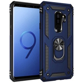 Resim Samsung Galaxy S9 Plus Uyumlu Kılıf Zore Vega Kapak Mavi 