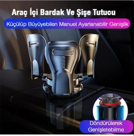 Resim Ally Sb-6099 Araç İçi Ayarlanabilir Bardak Ve Şişe Tutucu- 5775 