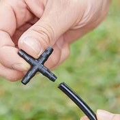Resim 20 adet 1/4" Evrensel Barbed 4 Yollu Bağlantı Elemanı Damlama Sulama Sistemleri için - Yüksek Kaliteli Plastik, 4/7mm Boru Uçlarına Uygun, Bahçeler, Seralar ve Çimler için Verimli Su Dağılımı İçin İdeal, Bahçe Sulama|Çok Yönlü Bağlantılar|Dayanıklı Plastik 