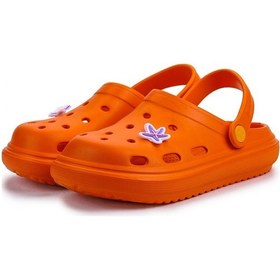 Resim Kiko Kids Eva Plaj Havuz Okul Kreş Kız Çocuk Terlik Twg 755 Turuncu 
