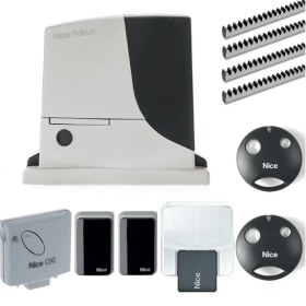 Resim Nice Robus 600 kg Taşıma Kapasiteli Yana Kayar Bahçe Kapı Motoru 