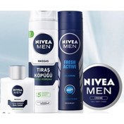 Resim NIVEA Men Deodorant Nemlendirici Krem ,traş Köpüğü Traş Sonrası Balsam Erkek Bakım Seti 