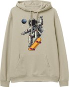 Resim Astro-13 Baskılı Krem Hoodie Lambuka Store