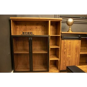 Resim Deryawood Masif Ahşap Dosya Dolabı 