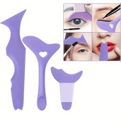 Resim 3 Parça Silikon Eyeliner Şablon Seti, Çok Fonksiyonlu Makyaj Araç Seti, Maskara Kalkanı, Eyeliner Kılavuzu, Temizlemesi Kolay, Mükemmel Göz Çizgileri İçin Yeniden Kullanılabilir, Makyaj Tutkunları ve Yeni Başlayanlar İçin İdeal - Kokusuz, Güç veya Pil Gerektirmez 