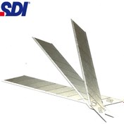 Resim SortGarage SDI 1361 Çelik Maket Bıçağı Falçata Ucu Yedeği 9mm 30 Derece Küçük 10'lu 