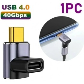 Resim Storemax Derece Type-C Çevirici 40 Gbps 90 Derece Typec Çevirici 