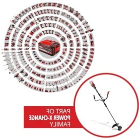 Resim markentegra Akülü Çalı Tırpanı, 36V, 43 cm Kesme Genişliği, Kömürsüz Motor 