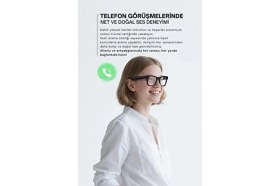 Resim OptX Smart Akıllı Gözlük - Optx C2 Pro Kameralı Gözlük - Yapay Zeka (Aı), Kamera, Bluetooth, Müzik, Ipx5, 