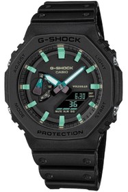 Resim Casio GA-2100RC-1ADR Analog-Dijital Siyah Kadranlı Erkek Kol Saati 