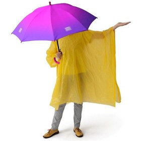 Resim Coral High Kids Pembe Mor Renk Geçişli Çocuk Şemsiyesi 12665 