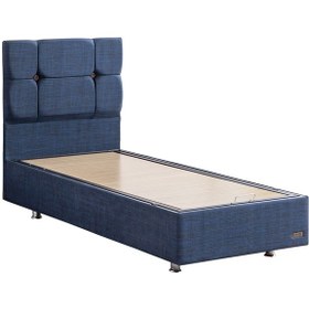 Resim Marta İkili Set, Marta Tek Kişilik Baza Başlık Seti - Lacivert 120 x 200 