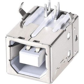 Resim Usb Type B Dişi Soket Usb 2.0 4 Pin Lehimlenebilir Elektronik Cihaz Usb Port Adaptör Konnektör 