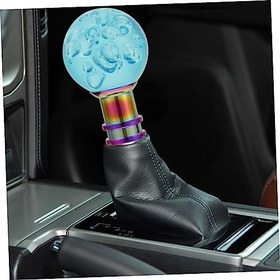 Resim WOONEKY Şık Araba Topuzu Dekoru Akrilik Topuz Kristal Kabarcıklar / M10 Uyum Hiçbir Değişiklik Gerektirmez Gökyüzü 