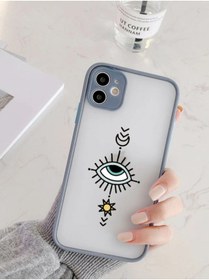 Resim mooodcase Iphone 11 Uyumlu Füme Kamera Lens Korumalı Nazar Göz Desenli Lüx Telefon Kılıfı 