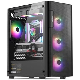 Resim Segotep Axe 5 650w Atx Gaming Oyuncu Kasa Siyah 
