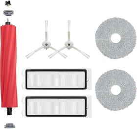 Resim robotyedek QRevo MaxV QRevo Pro QRevo S Beyaz Uyumlu Fırça Hepa Mop Seti-7 Parça 