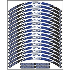 Resim Mondial Drift 125 L Mavi Jant Şeridi 