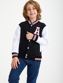 Resim CERENCE AKÇA OKULCUNUZ Çocuk Unisex Bomber Kolej Ceket 