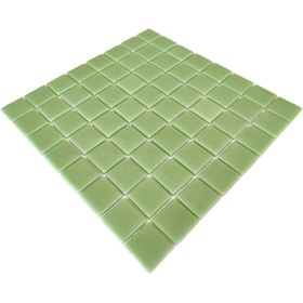 Resim MozaiKristaL Yaşam alanlarının tüm yüzeyleri için 38x38mm Mint Yeşili Cam Mozaik. (1 Koli=1 m2 Fiyatıdır) 