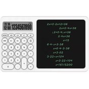 Resim Light up Çok Amaçlı Digital Hesap Makinesi Lcd Ekran Yazma Tableti Ofis Okul İçin Silinebilir El Yazısı Not 